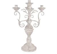 Clayre & Eef 5Y1291 KerzenstäNder Ø 29X58 Cm Weiß