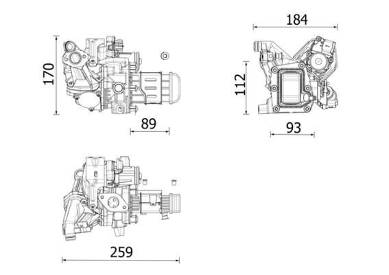 MAHLE CE 42 000P COOLER EXHAUST GAS RECIRCULATION