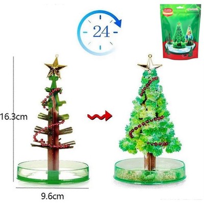 Magic Growing Crystal Christmas Tree DIY Kit with Star & Beads | Xmas Gift Decor
