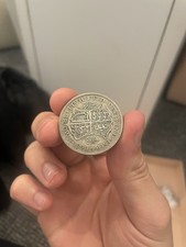 1929 George V Silver Half Crown, Rare, Fine