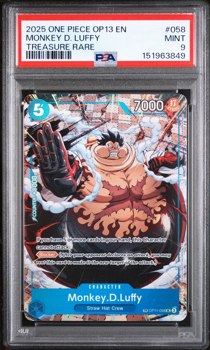 2025 ONE PIECE OP13-CARRYING ON HIS WILL TREASURE RARE MONKEY D