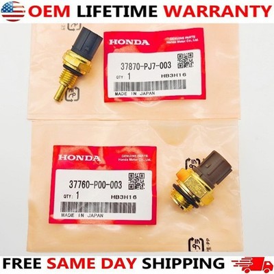 NEW Engine Cooling Fan Temperature Switch&Coolant Temp Sensor For Honda Civic US