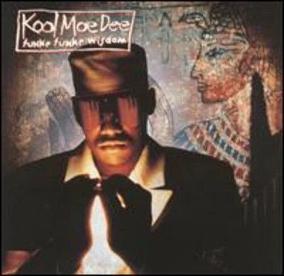 KOOL MOE DEE : FUNKE FUNKE WISDOM (CD) DISC + FRONT & BACK CVR ART - NO CSE - VG