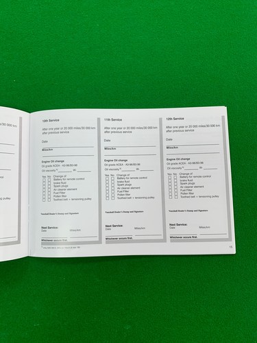 VAUXHALL SERVICE BOOK NEW FOR CORSA ASTRA VECTRA ZAFIRA INSIGNIA - Picture 5 of 5