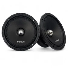 Orion 1600W 8" Mid Range Bass Loud 4 Ohm Set of 2 Speakers 400W RMS XTX854