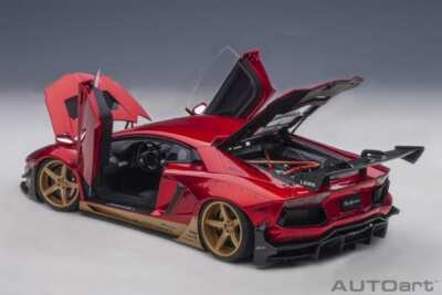 Lamborghini Aventador 1/18 レッド 1/18 AUTOart Lamborghini Aventador J Red w/ Box From Japan