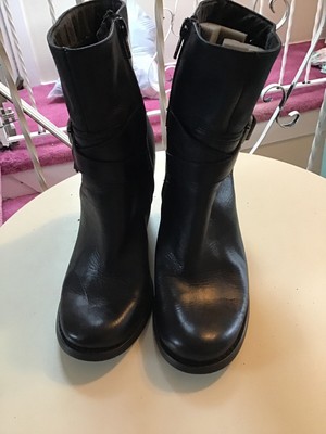 mid calf wedge heel boots