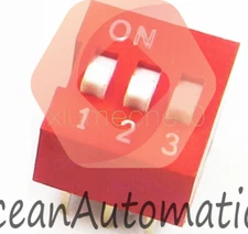 100Pcs Slide Type Switch Module 2.54mm 3-Bit 3 Position Way DIP Red Pitch