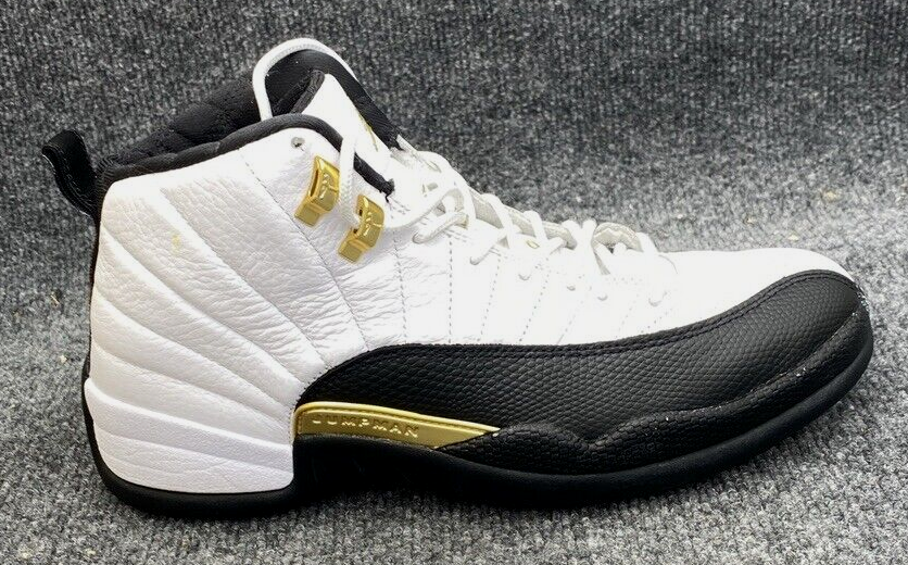 jordan 12 black and gold suede