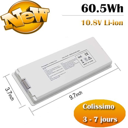 Batterie MacBook A1181 Haute Capacité 60.5Wh - Cellules Longue Durée