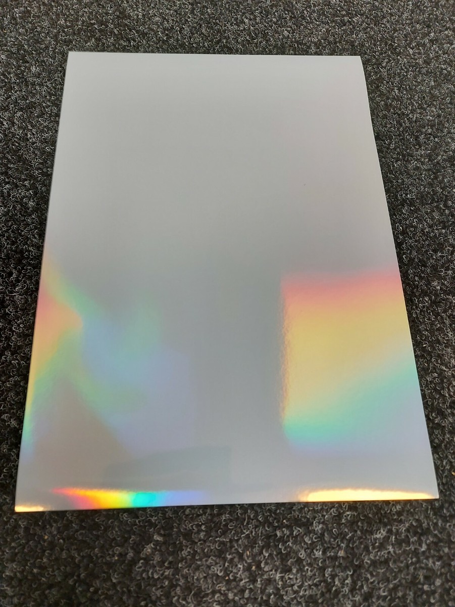 A4 Holographic Silver Inkjet Self-Adhesive Sticker Vinyl - 20 Sheets High Gloss 4 thumbnail image
