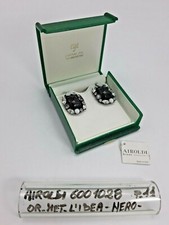 Orecchini/Clip - Grappolo - Cristalli/Metallo - Nero/Argento- 6001028- Airoldi