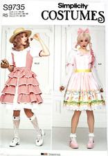 Simplicity 9735 Misses Costume Dress Sizes 14-22 Sewing Pattern UC FF New