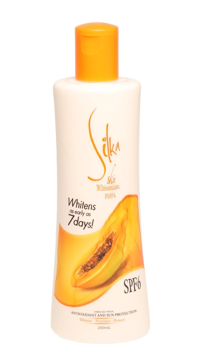Silka Skin Whitening Lotion 200ml Papaya for sale online | eBay