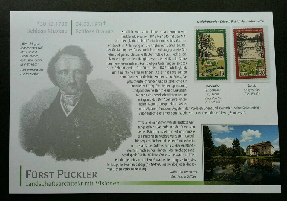 [SJ] Germany DDR National Park 1981 FDC (stamp 6v with info sheet) MNH *2 pages - Image 2 of 4