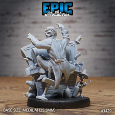 Undead Musician A by Epic Miniatures Monster RPG D D Pathfinder 3D Print