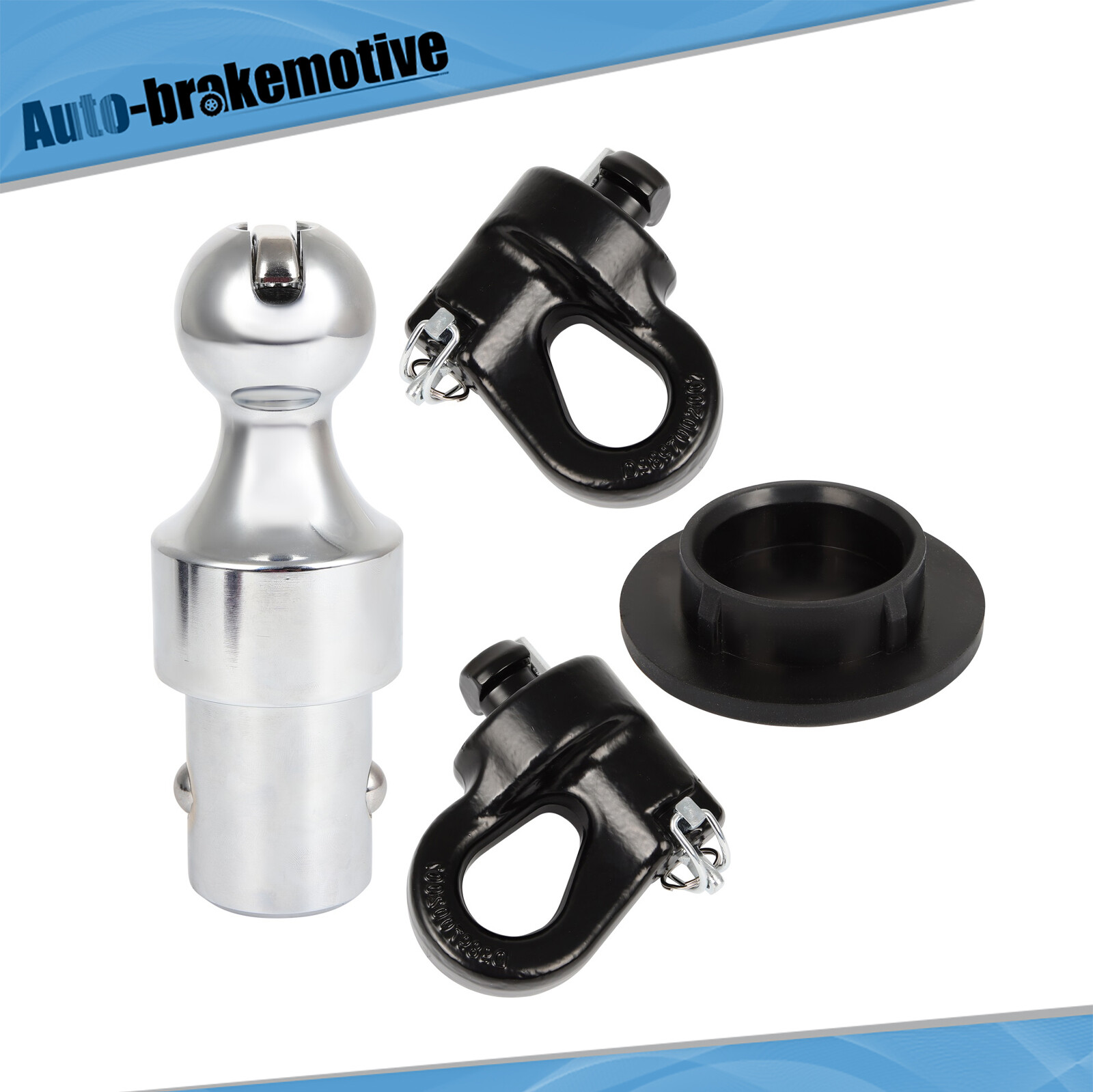 Curt-60639 2-5/16 in Gooseneck Ball & Safety Chain Anchor Kit For Chevrolet Ford