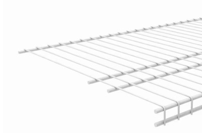 ClosetMaid 4726 Superslide 16'' D x 48'' W x 1'' H White Wire Wall Mount Shelf 6pk