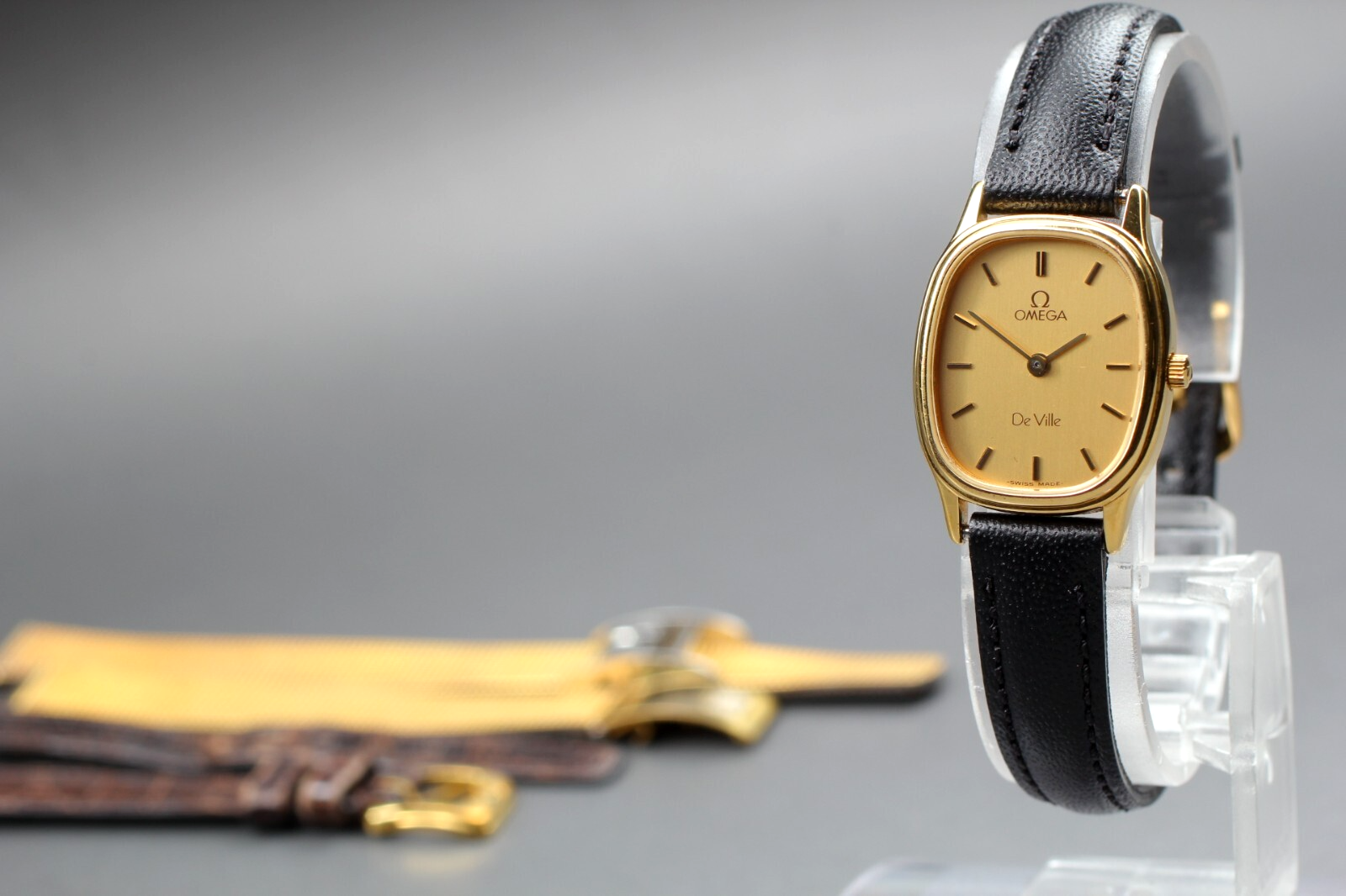 Vintage Omega DeVille Gold Quartz Square Women's Watch Cal.1450