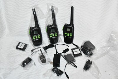 Lot of 3 Motorola MD200TPR Two-Way 20 Mile Radios MINT w4cb