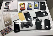 Apple iPhone 4s 8GB Cracked Black  Assorted Otter Phone Cases Boxes