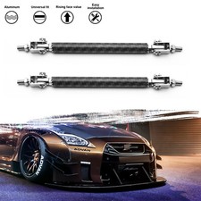 Pair Aggressive Bumper Lip Front Splitter Strut Rod Tie Bars Fit Nissan Infiniti