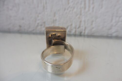 Silberring , 925 Silber mit eingegossenen Pflanzen , ausgefallener , alter Ring - Bild 4 von 7