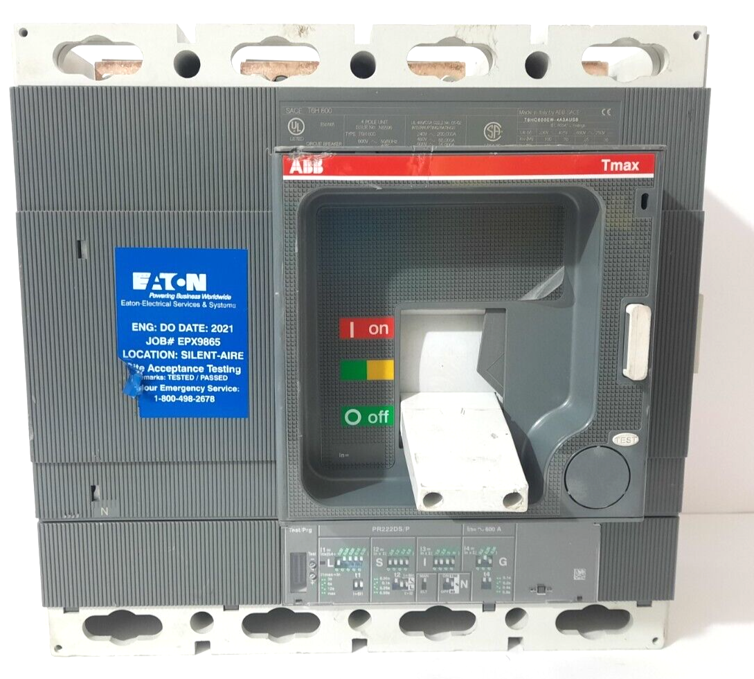 ABB SACE T6H800 POLE CIRCUIT BREAKER 600 AMPS 600V 800FRAME