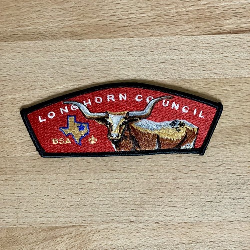 Longhorn Council BSA CSP Texas Black Border  - Picture 1 of 2
