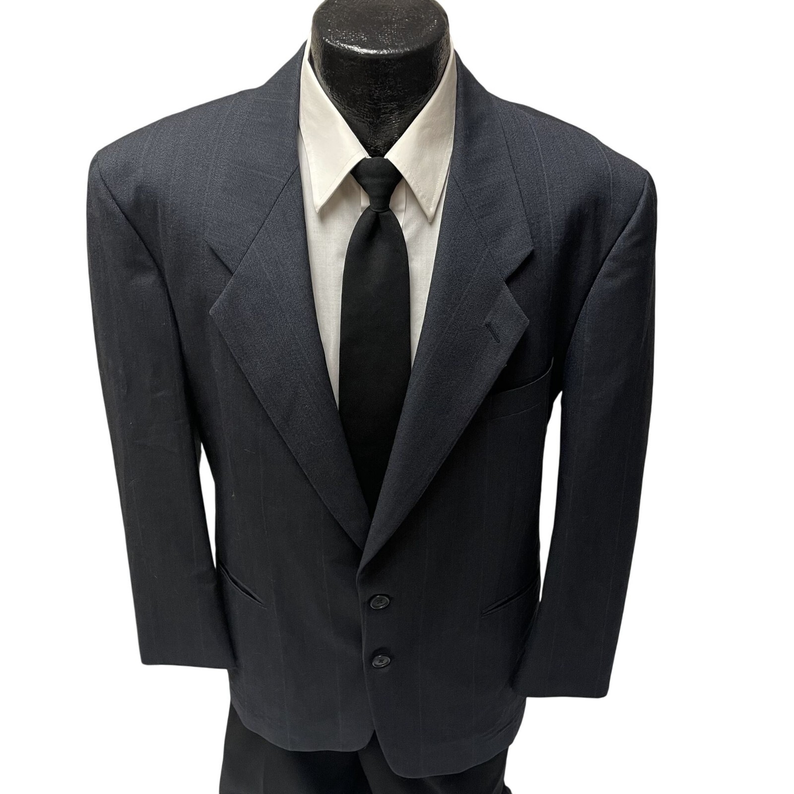 Cappotto sportivo blu Yves Saint Laurent YSL vintage anni 80 FRANCIA giacca blazer lana 42 R