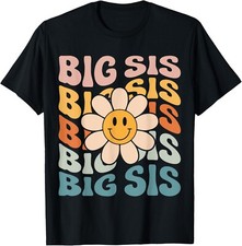 Soon To Be New Big Sister Retro Proud Big Sis Announcement Gift Unisex T-Shirt
