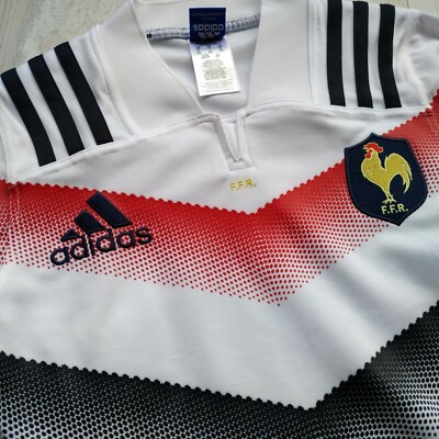 France Team Jersey Rugby Shirt Adidas BJ9360 Polyester Trikot Mens