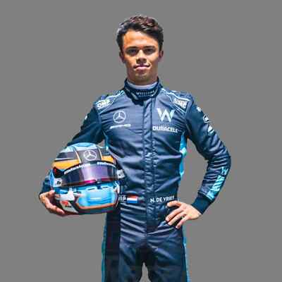 Nyck de Vries 2022 Williams Racing Suit - FIA Standards, Free Personalization