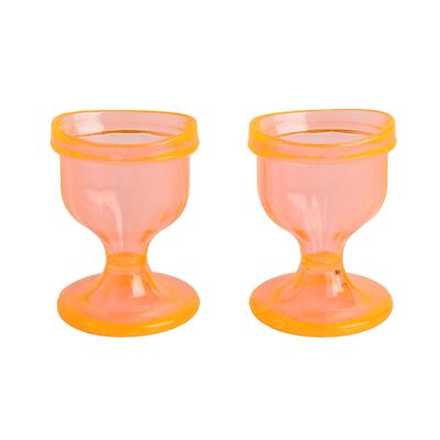 2 Pcs Eye Wash Cups Eye Shaped Rim for Eye Rinsing Cleansing Remove Dust