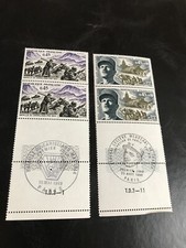 FRANCE 1969 blocs neufs ** YT 1601 et 1607 avec cachet 1er jour