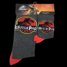Jurassic World Father Son Matching Sock Set Kids Shoe SZ 4-7.5 Mens 6.5-12 New