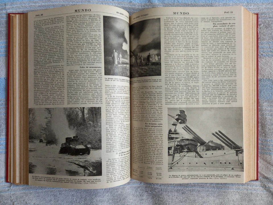 Revista Mundo - 6 tomos II Guerra Mundial años 1940 a 1945  - Imagen 4 de 4