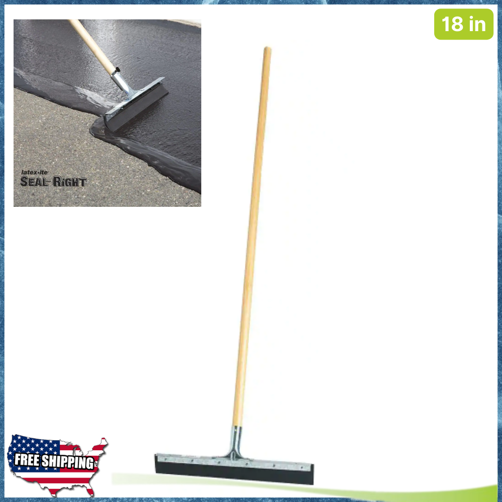 Driveway Seal Coating Squeegee Brush Applicator Spread Sealer Concrete
