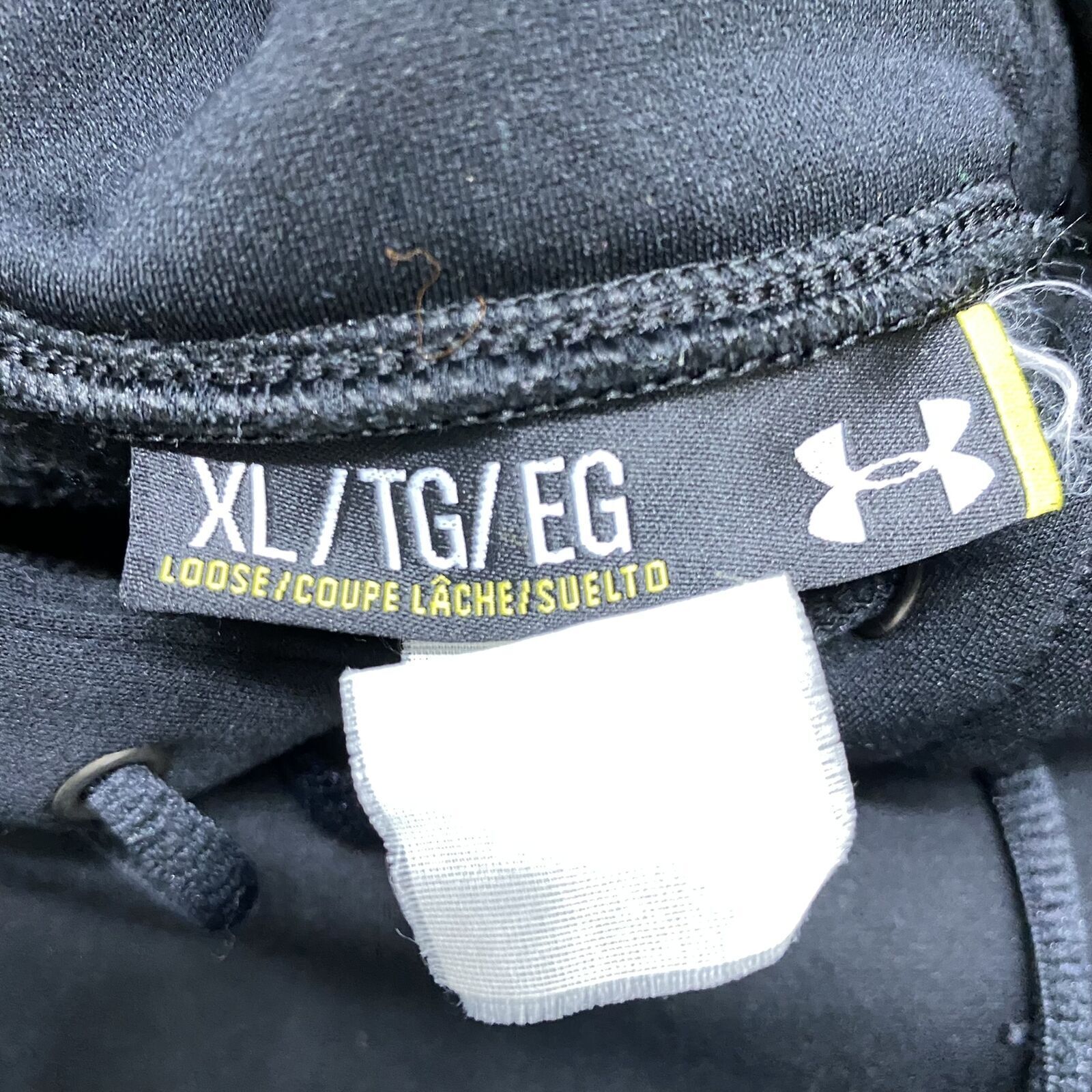 UNDER ARMOUR Drawstring Closure Pullover Black Ho… - image 8