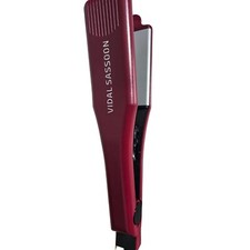 Plancha plancha Vidal Sassoon roja se enciende y se calienta