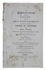 1800 JAMES MACINTOSH Lecture LAW OF NATURE & NATIONS Jurisprudence POLITICS