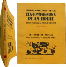 Les compagnons de la houle 1936 Constantin-Weyer bois gravé Roger Grillon