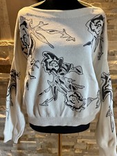 Strenesse Pullover Damen Strickpullover Strick Oberteil Gr. EU 40 100% Baumwolle