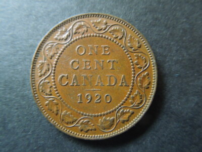 J776 CANADA 1920 1 CENT UNC WITH PLANCHE-RIM ERROR | eBay