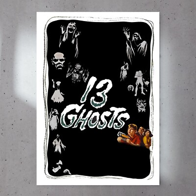 13 Ghosts (1960) 7x5 cm Filmplakat Premium Glanz 230 g/m² Papier 003
