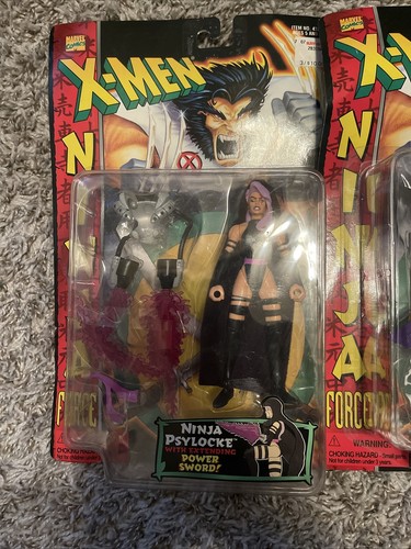 Lot of 2 X-Men Ninja Force Action Figure Space Ninja Deathbird & Ninja Psylocke - Picture 2 of 7