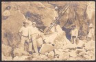 Rock Quarry Scene RPPC - White, African & Hispanic Workers Photo Postcard