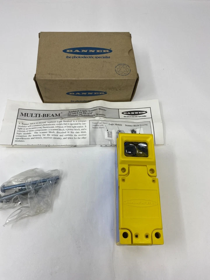 Banner Engineering SBAR1GH 16890 Multi-Beam Ambient Light Receiver Scanner Block - Image 2 of 4