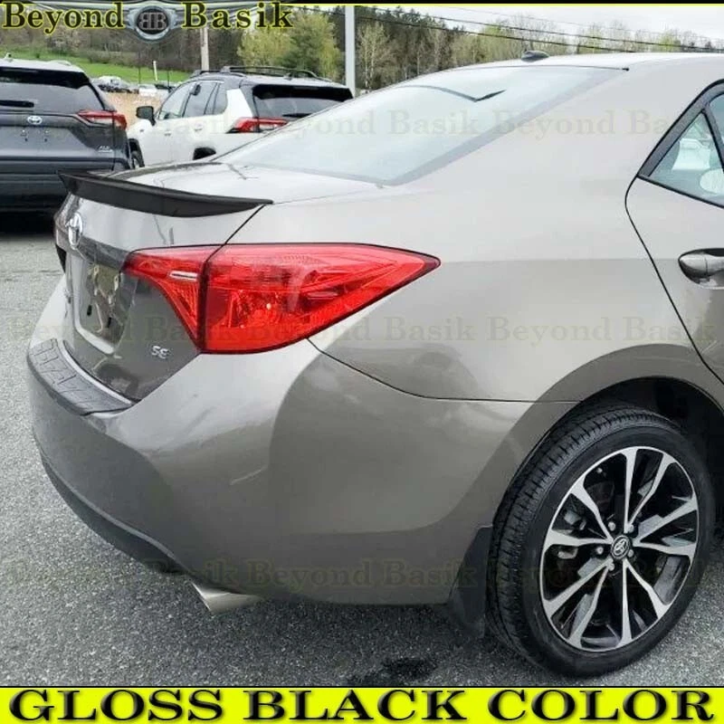 Alerón de maletero estilo fábrica negro brillante para Toyota Corolla 2014-2019 sedán Foto 4 de 4