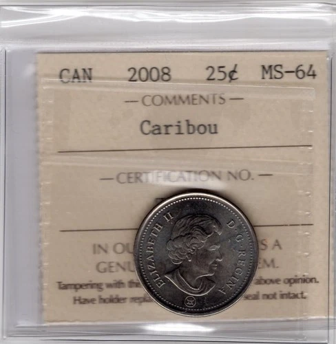 2008 Canada 25 Cents — photo from the most recent tracked eBay sale